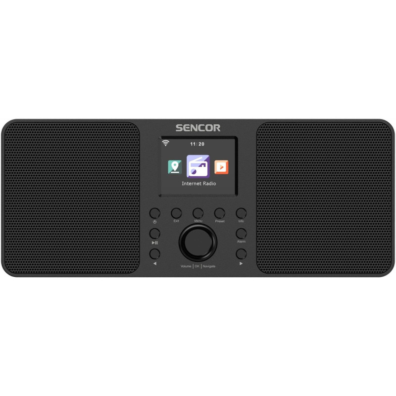 SENCOR SIR 6100WDB interneta radio ar DAB+, FM, Wi-Fi, Bluetooth, USB, 2x10W, balts