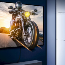 Baseus didelės raiškos serijos HDMI laidas HDMI 2.1 8K 60Hz 3D HDR 48Gbps 2m / Juodas