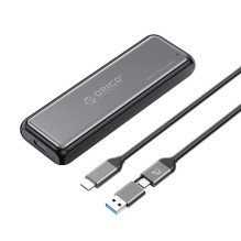Orico DDM2-C3-G2 M.2 NVMe SSD korpuss USB-A USB-C 3.2 10Gb / s pelēks