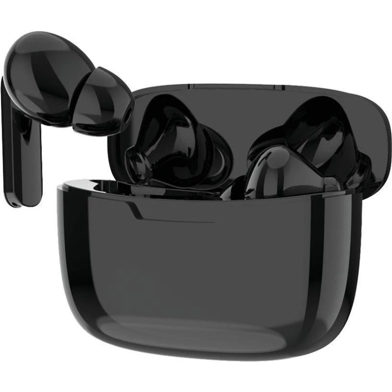 2GO TWS Dynamic bezvadu ausu aizbāžņi ar Bluetooth, zvanu un mūzikas atskaņošanai, melni 797340