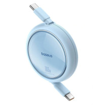 Cable Type-C - Type-C Baseus Free2Draw spring-loaded 480mb/s, 100W, 1m, Blue