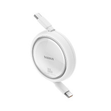 Baseus Cable Type-C - Type-C Free2Draw Retractable 480mb/s, 100W, 1m, White (P10364500211-00)