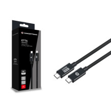 USB įkrovimo laidas Conceptronic ETTA04B20 USB 4.0 Gen 3 C-C PD 3.1 240W 2m USB įkrovimo laidas Conceptronic ETTA04B20 USB 4.0 Gen 3 C-C PD 3.1 240W 2m