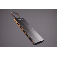 Dokavimo stotis Digitus USB-C 11 prievadų, HDMI 8K / 30Hz + HDMI 4K / 60Hz, 3x USB-A + 2x USB-C 3.2 Gen1, 2x USB-A 2.0, 