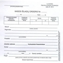 Kases izrakstīšanas orderi,...
