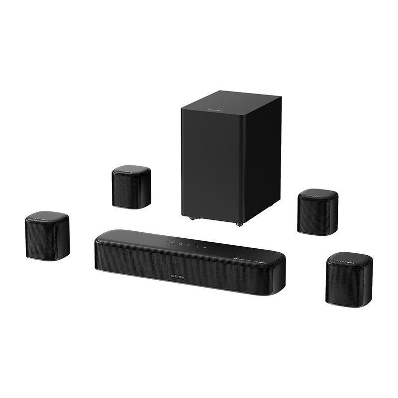 Ultimea Aura S5T 7.1 Dolby Atmos skaņas josla ar vadu zemo frekvenču skaļruni