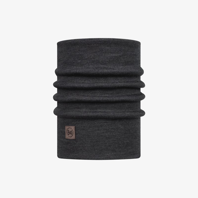 Buff Merino Heavyweight daudzfunkcionāls kakla sildītājs, vienkrāsains pelēks