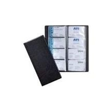 DURABLE VISIFIX® 192 vizītkaršu albums ar ādas izskatu, melns, 192 kartītēm 240201