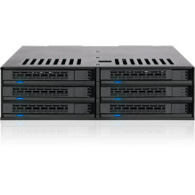 Kieszeń Icydock IcyDock 6x 2.5 SATA / SAS į 1x 5.25 lizdo neįsukama mobilioji dėžutė