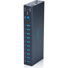 Pramoninis USB šakotuvas Digitus USB 3.2 Gen 1, 10 prievadų (DA-70262) Pramoninis USB šakotuvas Digitus USB 3.2 Gen 1, 10 prievadų (DA-70262)