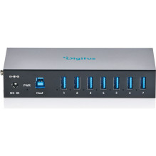 Pramoninis USB šakotuvas Digitus USB 3.2 Gen 1, 7 prievadai (DA-70261) Pramoninis USB šakotuvas Digitus USB 3.2 Gen 1, 7 prievadai (DA-70261)