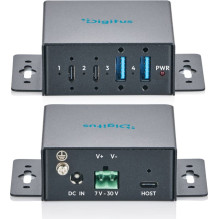USB hub Digitus Compact industrial USB 3.2 Gen 1 hub, 4-port (DA-70264)