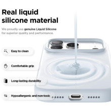 "TM MagSafe Silicone" skirtas iPhone 18 Pro / Light Blue /