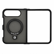 Evelatus Apple iPhone Duo Shield Case With MagSafe &amp; Stand Matte Ring Black