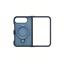Evelatus Apple iPhone Duo Shield Case With MagSafe &amp; Stand Matte Ring Navy Blue