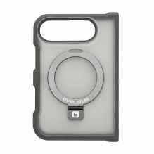 Evelatus Apple iPhone Duo Shield Case With MagSafe &amp; Stand Matte Ring Smoke Grey