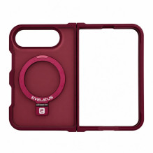 Evelatus Apple „iPhone Duo“ skydas Case su „MagSafe“ ir stovo matiniu žiedu, bordo spalvos