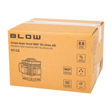 Lazerinis nivelyras - BLOW GT-C2 4D 16 linijų žalias juodas Lazerinis nivelyras - BLOW GT-C2 4D 16 linijų žalias juodas