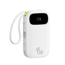 Išorinė baterija - Baseus EnerFill FC31 QPow3 10 000 mAh 45 W Balta Išorinė baterija - Baseus EnerFill FC31 QPow3 10 000 mAh 45 W Balta