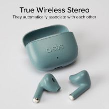 Belaidės ausinės - SBS Go Pods TWS, žalia mėlyna Belaidės ausinės - SBS Go Pods TWS, žalia mėlyna