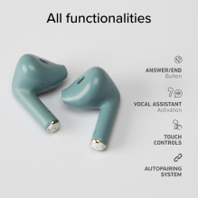Belaidės ausinės - SBS Go Pods TWS, žalia mėlyna Belaidės ausinės - SBS Go Pods TWS, žalia mėlyna