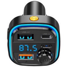 Automobilinis FM siųstuvas - XO BCC08 Juodas