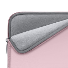 Nešiojamojo kompiuterio dėklas - Tech-Protect NeoSlim 15-16" Dulkėta Rožinė, Juoda