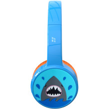 Wireless Headphones - Denver BTH-107BU, Blue, Bluetooth 5.3, 85 dB, 24 Hours, Wired Connection, Microphone