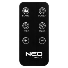 Electric fireplace - NEO TOOLS 2000 W Black