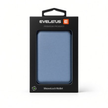 Evelatus universali PU odos piniginė su „MagSafe“ šviesele Blue