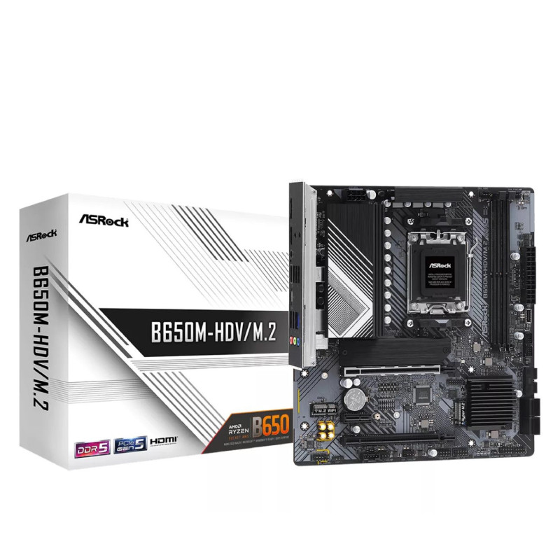 Asrock B650M-HDV / M.2 AMD B650 Socket AM5 micro ATX