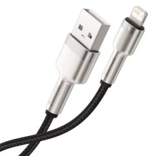 Baseus Lightning Cafule Series metalinis duomenų kabelis 2.4A 0.25m Black Baseus Lightning Cafule Series metalinis duomenų kabelis 2.4A 0.25m Black