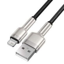 Baseus Lightning Cafule Series metalinis duomenų kabelis 2.4A 0.25m Black Baseus Lightning Cafule Series metalinis duomenų kabelis 2.4A 0.25m Black