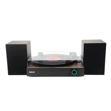 AKAI ATT-200SP Belt-Drive atskaņotājs ar USB ierakstu, 3 ātrumi, iebūvēts priekšpastiprinātājs, RCA un USB izejas, diman