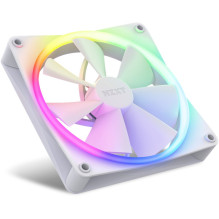 Computer fan NZXT F140 RGB Twin Pack 140x140x26 (White, 2-piece set with RGB and fan controller, 140 mm)