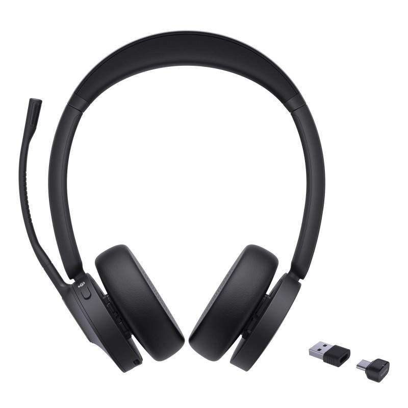 Yealink BH70 Dual Teams USB-C / A Bezvadu Austiņas, Birojs / Zvanu centrs, Melnas