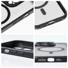 Dėklas Matte MagSafe Apple iPhone 15 Pro Max juodas Dėklas Matte MagSafe Apple iPhone 15 Pro Max juodas