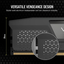 Operatyvioji atmintis - Corsair Vengeance CMK32GX5M2B6000Z30 32 GB 2 × 16 GB 6000 MHz Pilka