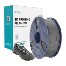 3D Spausdintuvo Filamentas - Sunlu TPU 95A Lankstus Medžiaga 190-230 °C Pilka 3D Spausdintuvo Filamentas - Sunlu TPU 95A Lankstus Medžiaga 190-230 °C Pilka