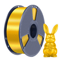 3D Spausdinimo Filamentas - Sunlu PLA+ Silk Filamentas, Sklandus Maitinimas, Mažas Išlinkimas, Auksinė 3D Spausdinimo Filamentas - Sunlu PLA+ Silk Filamentas, Sklandus Maitinimas, Mažas Išlinkimas, Auksinė