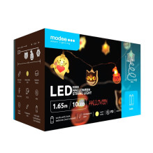 LED šviestuvas - Modee H003 1,65 m 10 LED šiltos Helovino girliandos lights