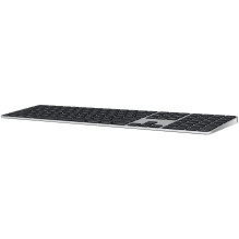 Klaviatūra - Apple Magic Keyboard Su Touch ID Ir Skaitmenų Bloku, Rusiškas Išdėstymas, Juodi Klavišai, Juoda Klaviatūra - Apple Magic Keyboard Su Touch ID Ir Skaitmenų Bloku, Rusiškas Išdėstymas, Juodi Klavišai, Juoda