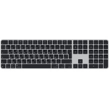 Klaviatūra - Apple Magic Keyboard Su Touch ID Ir Skaitmenų Bloku, Rusiškas Išdėstymas, Juodi Klavišai, Juoda Klaviatūra - Apple Magic Keyboard Su Touch ID Ir Skaitmenų Bloku, Rusiškas Išdėstymas, Juodi Klavišai, Juoda