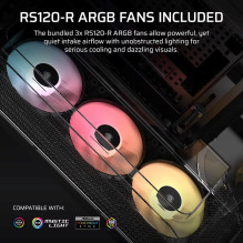 Corsair AIR 5400 RS-R ARGB Midi bokštas Black Corsair AIR 5400 RS-R ARGB Midi bokštas Black