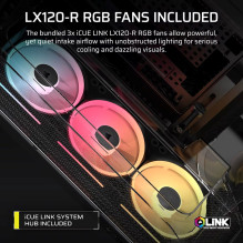 Corsair AIR 5400 LX-R RGB iCUE LINK MIDI bokštas Black Corsair AIR 5400 LX-R RGB iCUE LINK MIDI bokštas Black