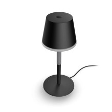 PHILIPS Hue White and Color Ambiance Table Lamp, Black