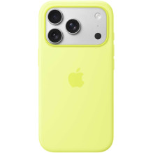 Apple Silicone Case with MagSafe iPhone 17 Pro Neon Yellow