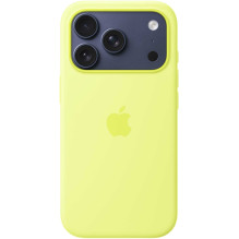 Apple Silicone Case with MagSafe iPhone 17 Pro Neon Yellow