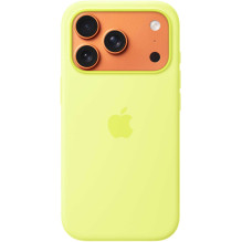 Apple Silicone Case with MagSafe iPhone 17 Pro Neon Yellow