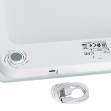 Bathroom scale ADLER AD 8194w rechargeable USB-C White Bathroom scale ADLER AD 8194w rechargeable USB-C White
